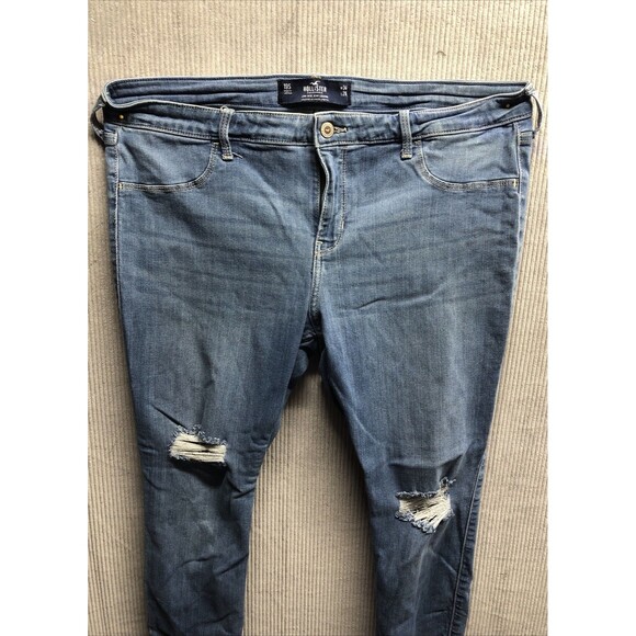 Hollister California Jean Legging 19S W34 L26 Advanced Stretch Factory Destroyed - Picture 2 of 16